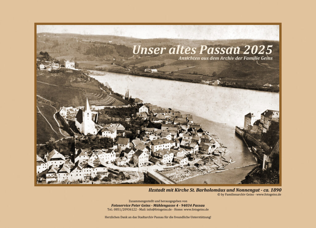 Titelbild vom Kalender "Unser altes Passau 2025"